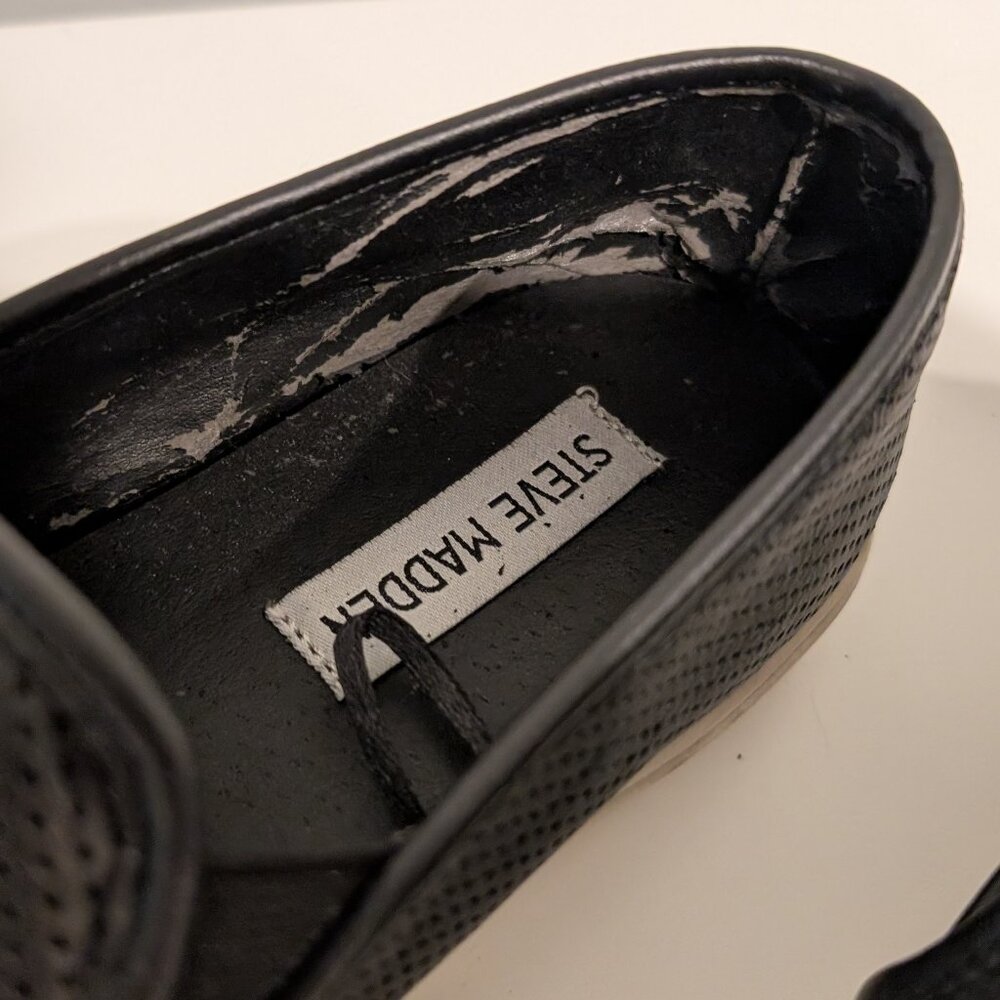 Steve Madden Perforated Slip-On Sneakers - Picture 2 of 8